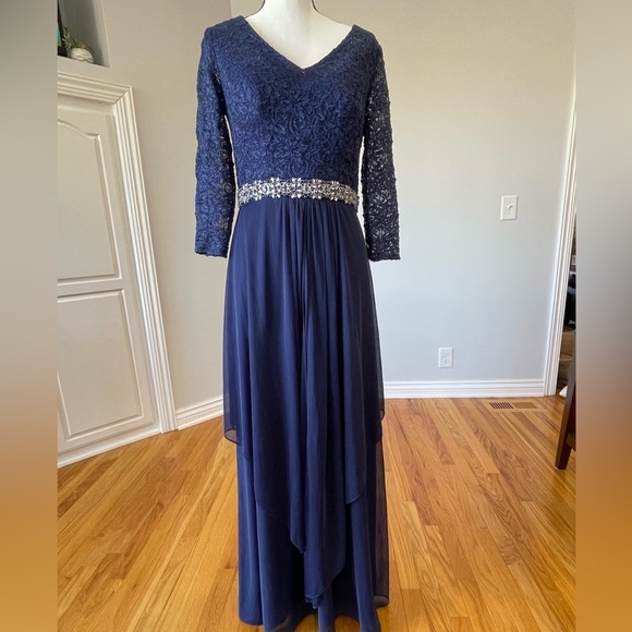 Alex Evenings size 6 V-neck lace embellished sparkle mature mother of the bride - Picture 13 of 14